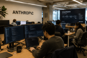 Anthropic engineers at office